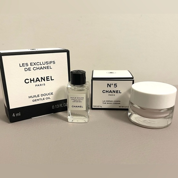 CHANEL Other - Chanel N5 deluxe mini body cream and Chanel mini gentle oil, rare find